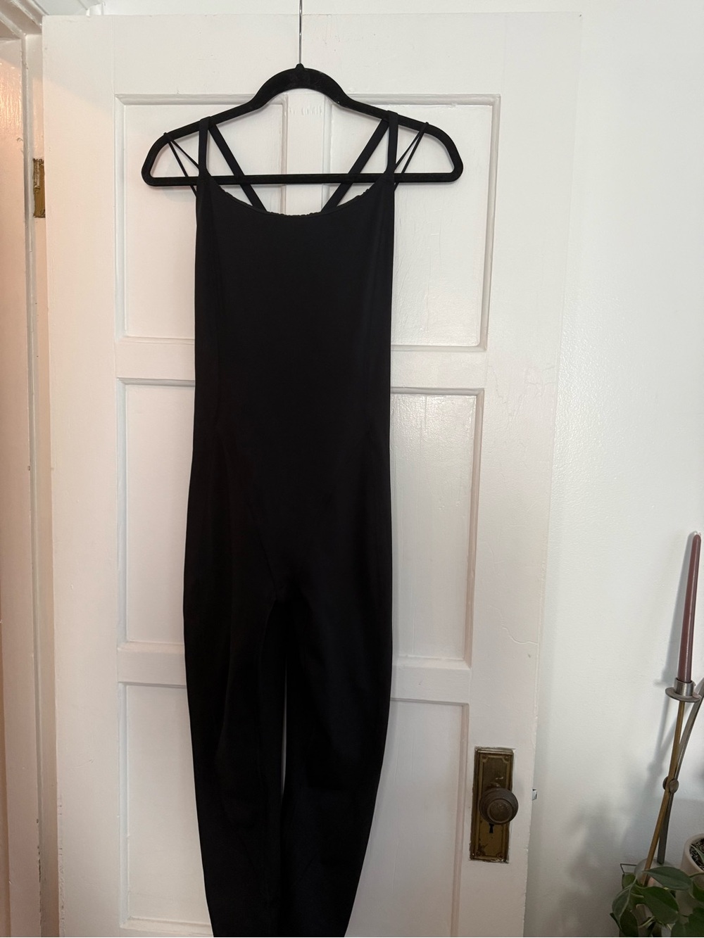 Savage X Fenty Black Strappy Yoga Jumpsuit